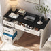 Farmhouse 47" Executive Desk with 3 Drawers and Adjustable File Drawer, Workspace for Home Office and Study, Black.