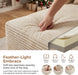 Beige 108 Inches Left Facing ChaiseLounge SectionalSofa