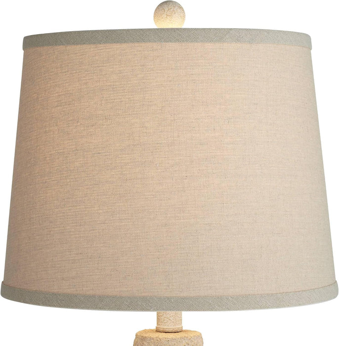Romeo 23 1/2" High Table Lamps Set of 2 Distressed Earth Jar Farmhouse