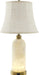 25" Natural Alabaster Table Lamps Set of 2 with LED Night Light