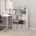 White 4Tier OpenBack Book Shelf With DisplayOrganizer