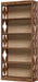 Tall Five Tier Engineered Wood Bookshelf Freestanding