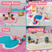 Vibrant Pink 3D TexturedDurable Play Rug 31.5x44.5Inches