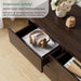Modern 9 Drawer Dresser for Bedroom, Simply Chest of Drawers, Wood Storage Dresser with Deep Drawers for Living Room Hallway Entryway (Brown)