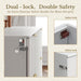 White Queen Murphy Bed Featuring Integrated Charging