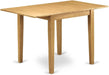 NDT-OAK-T Norden Dining Table - a Rectangle Wooden Table Top with Dropleaf & Stylish Legs, 30X48 Inch, Oak