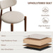 Modern Wooden Dining Chairs Set of 4, Upholstered Kitchen Chairs