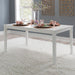 Elegant White Sixty Inch Contemporary Dining Table