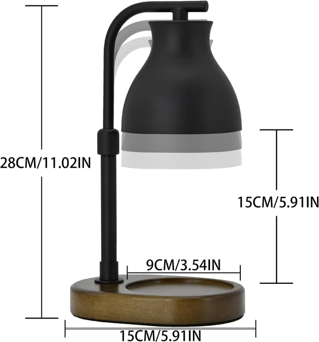 Candle Warmer Lamp with Timer - Electric Adjustable Candle Lamp Warmer, Birthday Gifts for Women, Mothers Day Gifts for Mom, House Warming Gifts New Home, Candle Warmer for Jar Candles with 2 Bulbs
