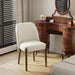 Barrel Modern Dining Chair, Upholstered Dining Chairs Set of 4, Beige