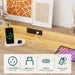 12 Drawers Dresser for Bedroom, 63" Wood Dresser with Power Outlet, LED Lights and Deep Drawers, Wide Chest of Drawers, Modern Minimalist Closet Dressers for Kids Bedroom, Living Room, Nursery, Oak