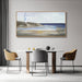 Large Ocean Wall Art Blue and Gold Wall Decor Framed Artwork Vogue Canvas Painting for Living Room Bedroom Dining Room Office Home Decor 30X60 Inch