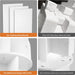 Rotating Corner Bookshelf 360 Degree White Storage