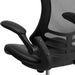 Kelista Mid-Back Swivel Office Chair with Adjustable Seat Height, Ergonomic Mesh Desk Chair with Leathersoft Seat, Black
