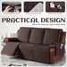Waterproof Recliner Sofa Cover, Non-Slip Reclining Couch Covers for 3 Seat, Recliner Couch Cover Furniture Protector with Elastic Straps for Pets, Kids, Chocolate