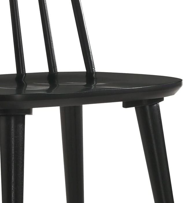Dining Chairs Set of 2 Wood Dining Room Chair Black Spindle Side Kitchen Room Country Farmhouse Chairs Black