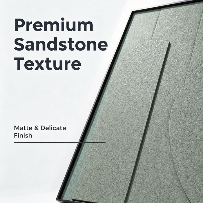 ThreeDimensional Sandstone Wall Art With Black Frame