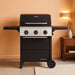 3-Burner Propane Gas Grill with Folding Side Tables, 30,000Btus, 429.81 Sq. In. Cooking Space, Stainless Steel Control Panel, Outdoor Kitchen Grill for Bbqs, Patios, and More - 720-0988EA