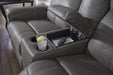 Faux Suede Recliner Loveseat - Dark Gray