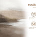 Neutral Abstract Landscape Canvas Art 24x36 Inches