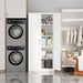 Premium White Metal PantryCabinet SeventyOneInch Tall
