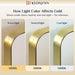 30 X 36 Inch Brushed Gold Bathroom Vanity Mirror, Aluminum Frame