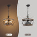 15.7 Inches Farmhouse Chandelier Five Light Dining