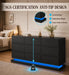 9 Drawer Dresser with LED Light, Dresser with Charging Station