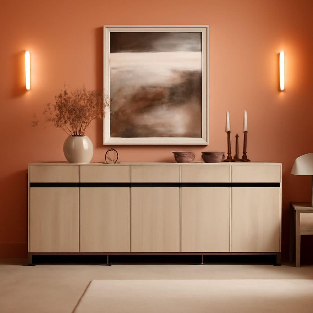 Buffet Ceiling 3 In 1 Multifunctional Sideboard Buffet Cabinet With Adjustable Shelve ...