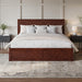 , Canyon King Platform Bed with Matching Footboard, Walnut