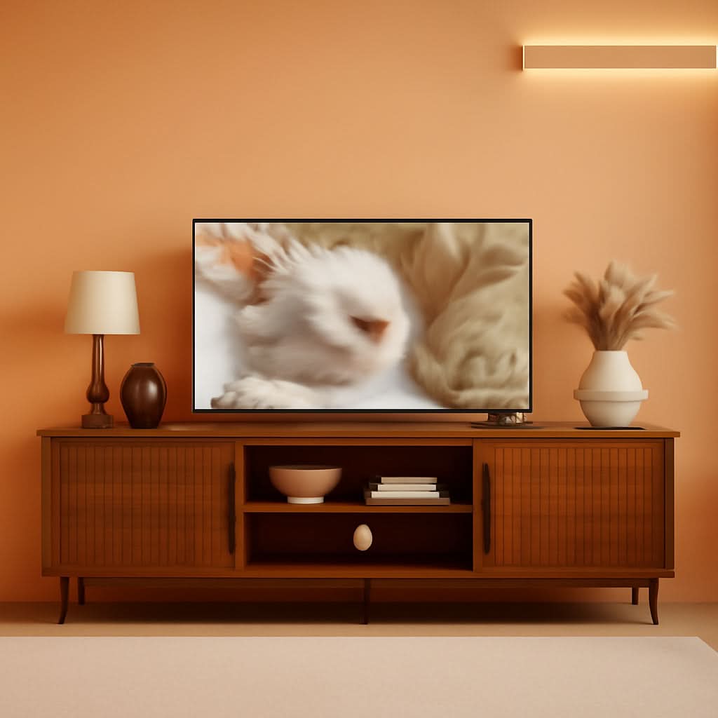 Seventy Inch Walnut TV Stand Up To 80 Inches — ShipItFurniture
