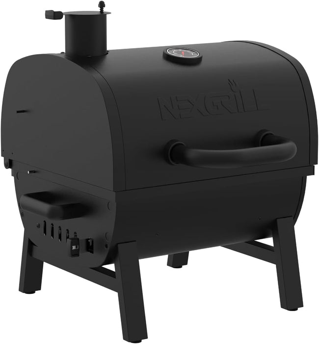17.5" Portable Charcoal Grill with Adjustable Chimney Vent, 349 SQ. in Cooking Area, Table Top Grill for Camping, Outdoor Cooking, Patios, and More – 820-0258