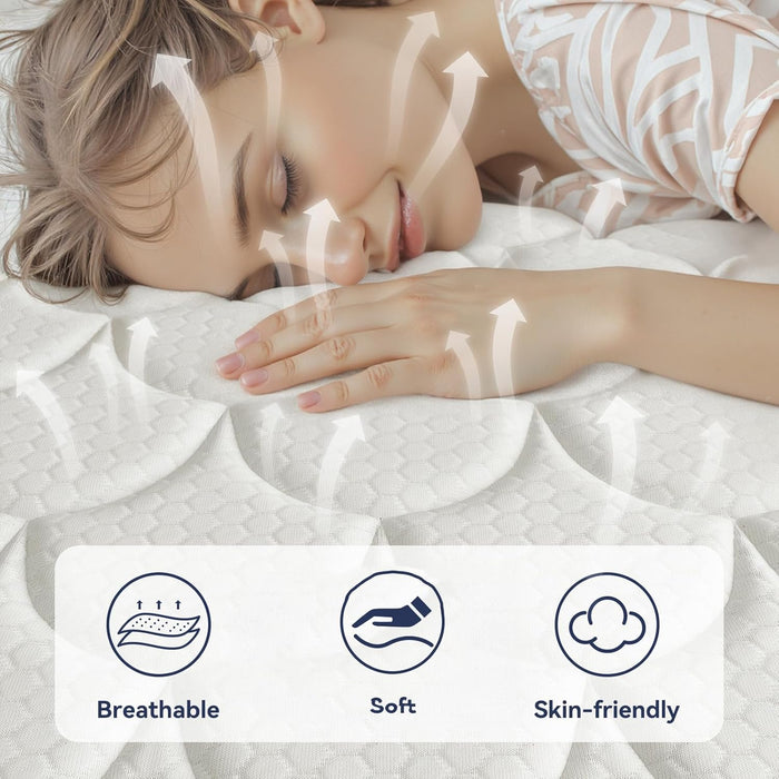 Queen Hybrid Mattress Gel MemoryFoam CertipurUS Certified