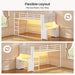 Low Profile Twin Bunk Bed WithIntegratedDeskStorage
