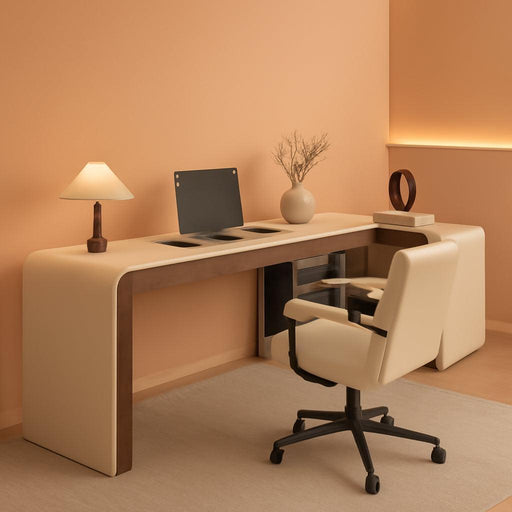 Premium L Shaped Executive Desk 72In Multifunctional