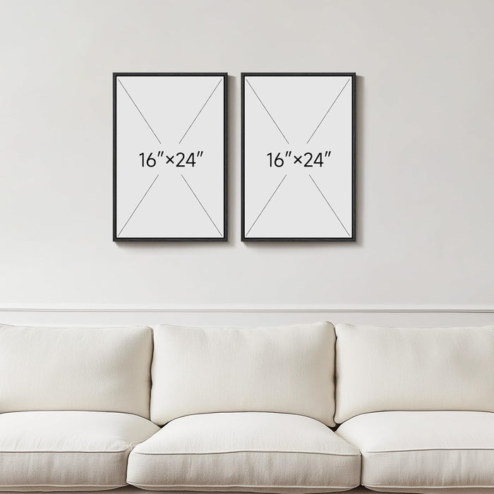 Framed Artwork 16x24 Modern Wall Decor Collections