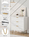 3 Drawer Dresser for Bedroom, 27.6" Modern Storage Dresser, White