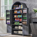Tall Architectural Pantry Cabinet With Doors SpaceSaving