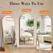 64"X21" Arched Full Length Floor Mirror, Full Body Mirror, Gold