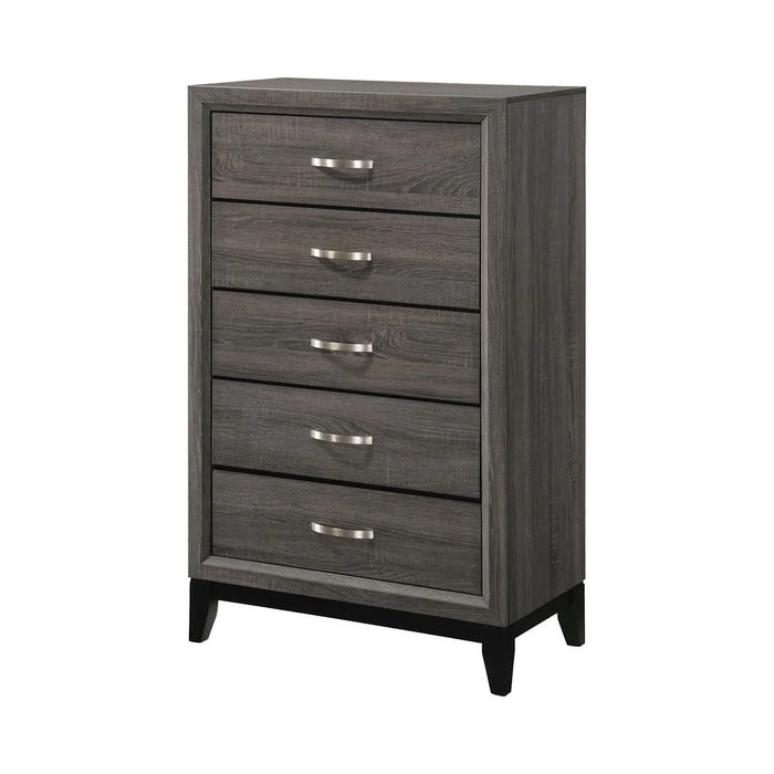 Watson Bedroom Set Grey Oak and Black