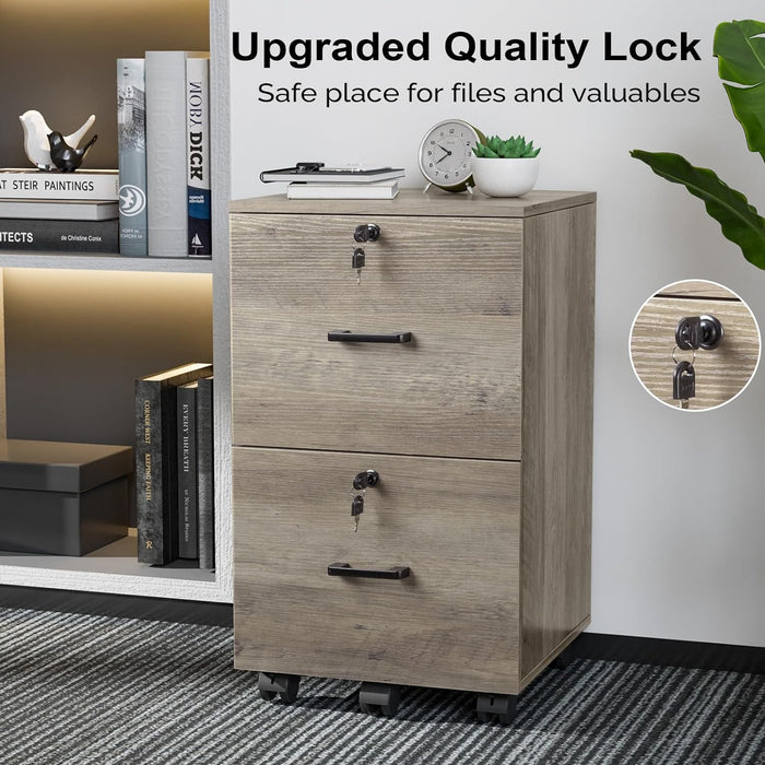 Rolling File Cabinet with Lock