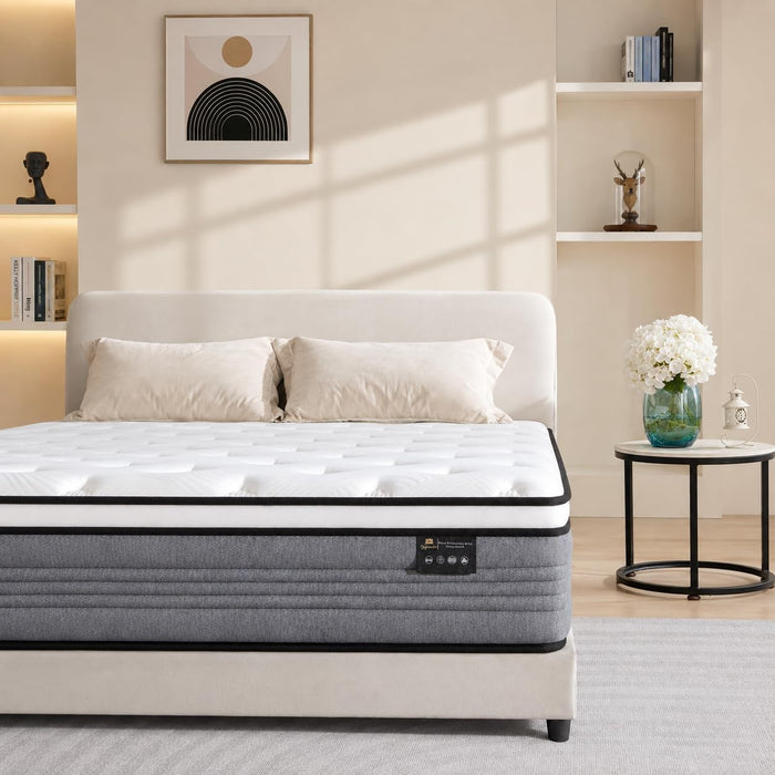 King Size Matresses, 14 Inch Pocketed Spring King Mattress in a Box