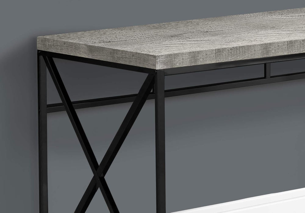 I 7451 Computer Desk, Home Office, Laptop, Work, Metal, Laminate, Grey, Black, Contemporary, Modern