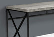 I 7451 Computer Desk, Home Office, Laptop, Work, Metal, Laminate, Grey, Black, Contemporary, Modern