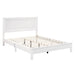 Queen Size Bed Frame Platform Slat High Headboard Bedroom with Rubber Wood Leg