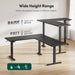 75 * 63" L Shaped Standing Desk, Electric Height Adjustable L Shaped Desk, Suitable for Home Office, Black - ShipItFurniture