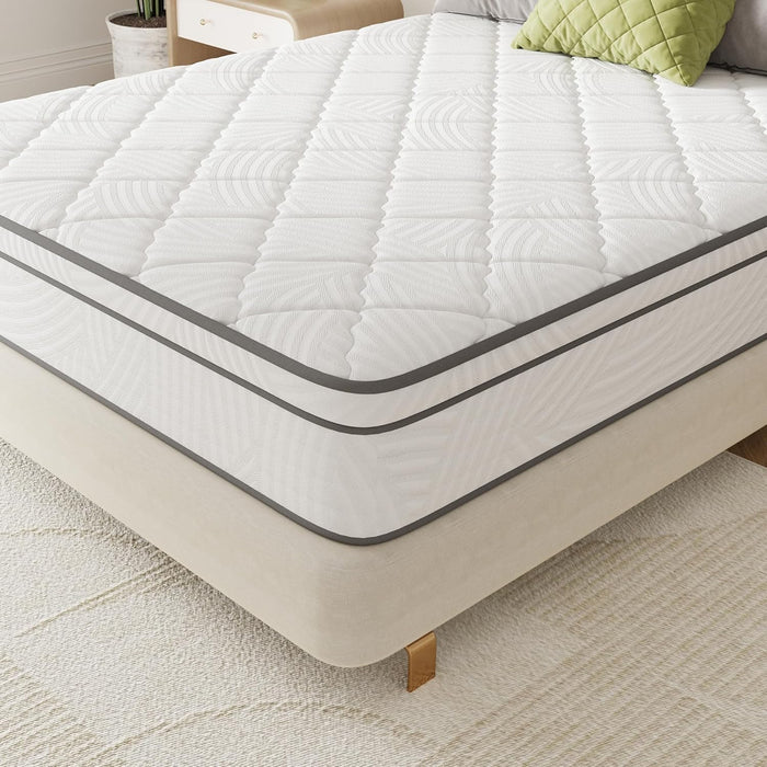 14 Inch Queen Size Mattress, Hybrid Mattress Queen Size with Comfy Support, Bed Mattresses 14 Inch with Individual Pocket Springs for Motion Isolation & Pressure Relief, Certipur-Us Certified