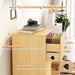 Contemporary Oak Filing Cabinet Featuring Four Drawers