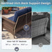 Patio Furniture Set 2 High-Back Swivel Chairs Conversation Set