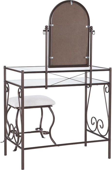 Clarisse Metal Vanity Set (58950MTL-01-KD-U)